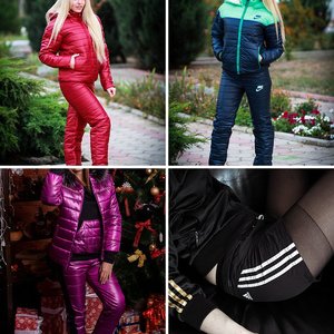 shiny sports wear