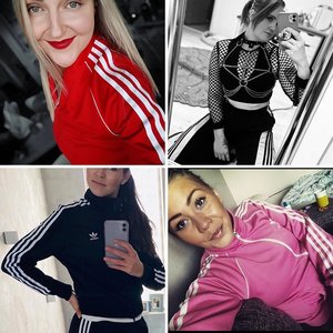 Hot adidas tracksuit girls