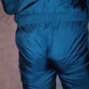 Ultra shiny adidas suit