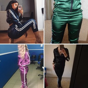 Aliexpress shiny tracksuits