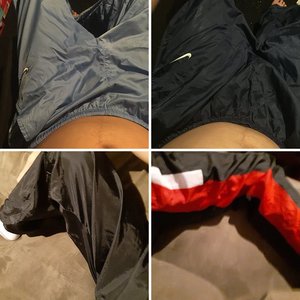 Me in my nike nylon pants