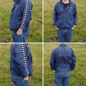 90s Shiny Nylon Kappa Dawson Rain Jacket