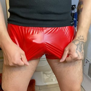 Shiny nylon shorts