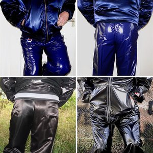 Shiny rainwear