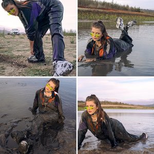 Brand New FILA Tracksuit Trashed In Mud