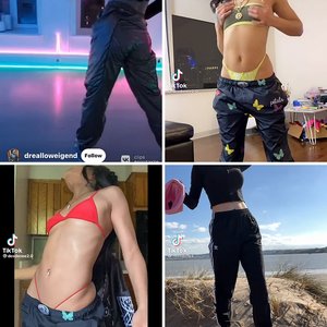 TikTok Women in wind pants