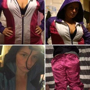 Nike adidas shiny jackets