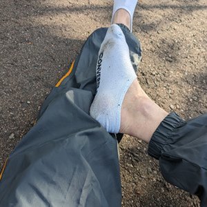 Swishy pants ankle socks