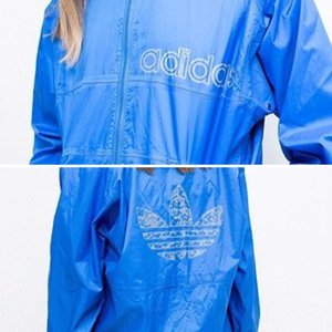 blue Adidas jacket