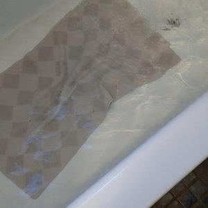 Me getting wet in my unlined nylon pants and white ankle