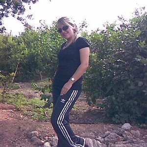 Adidas womans pants black top forest shot