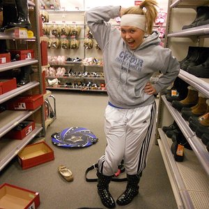 Adidas white pants boots