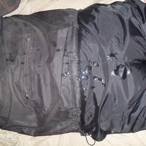 Packable slut gets cummed on