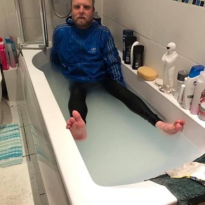 Nylon adidas jacket wet