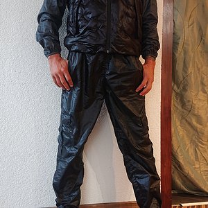 Urban Classic Ladies Shiny Cargo Track Pants