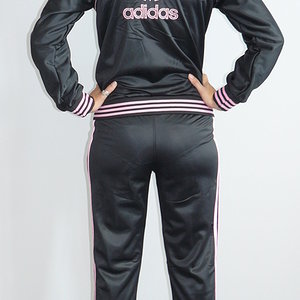 Black adidas tracksuit