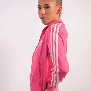 Pink adidas firebird jacket