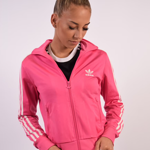 Pink adidas firebird jacket