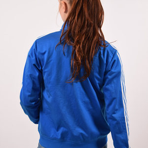 Blue adidas firebird jacket - no back logo