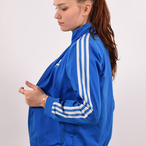 Blue adidas firebird jacket