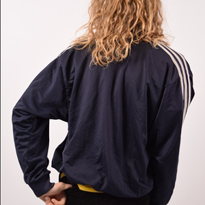 black adidas firebird - no back logo