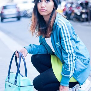 blue adidas
