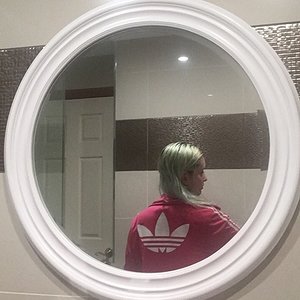 pink adidas firebird mirror