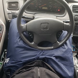 The steering wheel feels good in between my legs :)