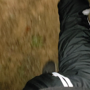 Field walking at night in my adidas