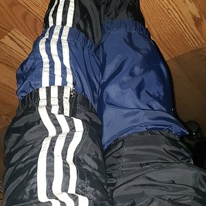 3 layers of 3-stripes pants