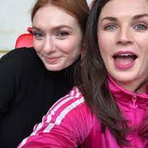 Aisling Bea pink adidas firebird