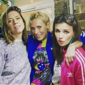 Aisling Bea pink adidas - bonus Sara Pascoe blue adidas