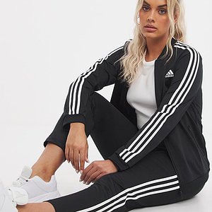 black adidas tracksuit