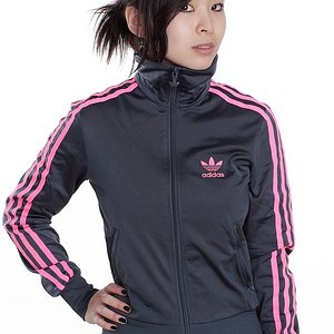 grey adidas firebird pink stripes