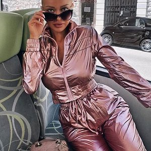 Shiny Nylon Jumpsuits