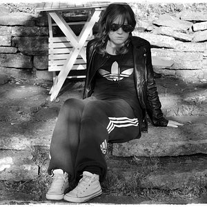 Adidas womens black pants and jacket large front logo