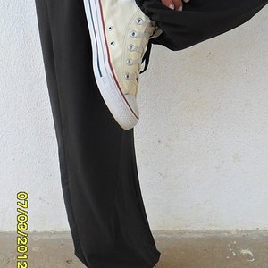 Adidas womens black pants sneaker lift