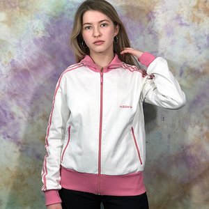 white and pink adidas