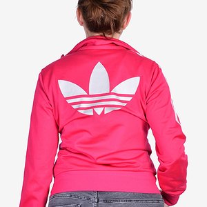 pink adidas back logo