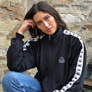 Black Kappa jacket with jeans