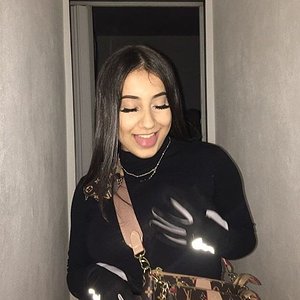 Hot girl wearing nike gloves