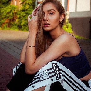 Hot girl teasing in her adibreak pants