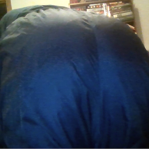 Look at my big nylon bottom in my Medium Dark Blue Adidas Nylon Pants & Dark Blue Shirt