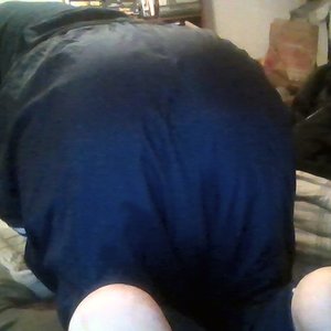 Look at big nylon bottom in my Medium Dark Blue Adidas Nylon Pants + Dark Blue Shirt 2
