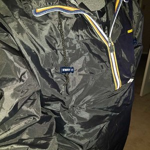 Vintage Black K-Way Windbreaker