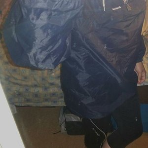 Vintage Navy Blue K-Way Windbreaker