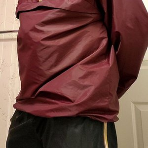 Maroon Pullover & Black Windpants