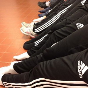 Adidas womens black pants multi legs
