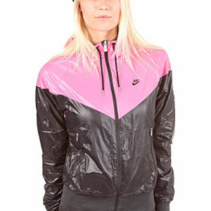 nike womens winterized windrunner jacket blacklaser pinkblack M1