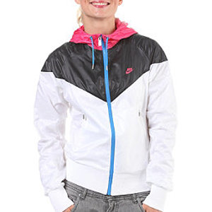 nike womens better windrunner tracktop jacket whiteblackspark M1